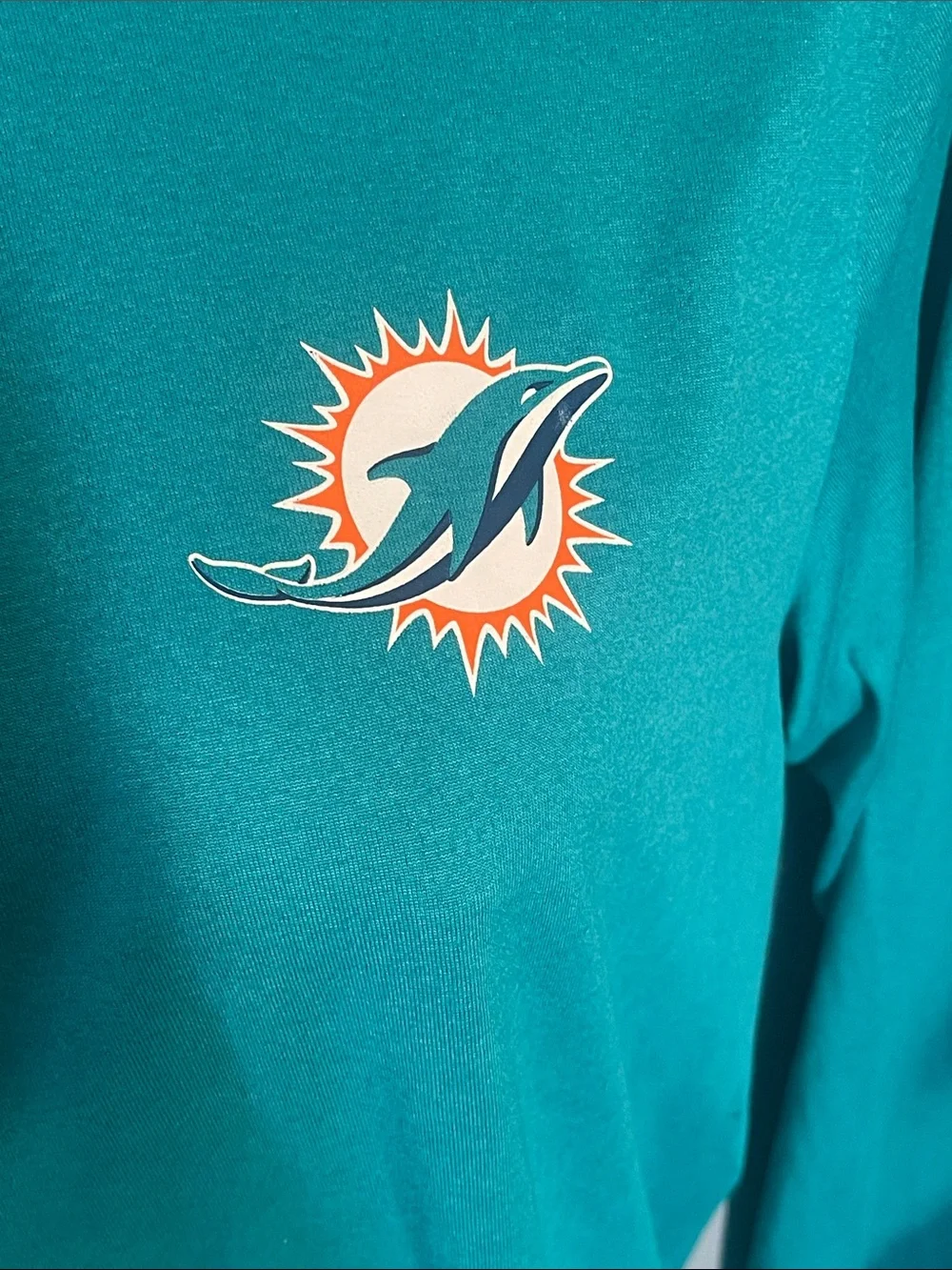 Nike Teal Miami Dolphins Long Sleeve Performance Top